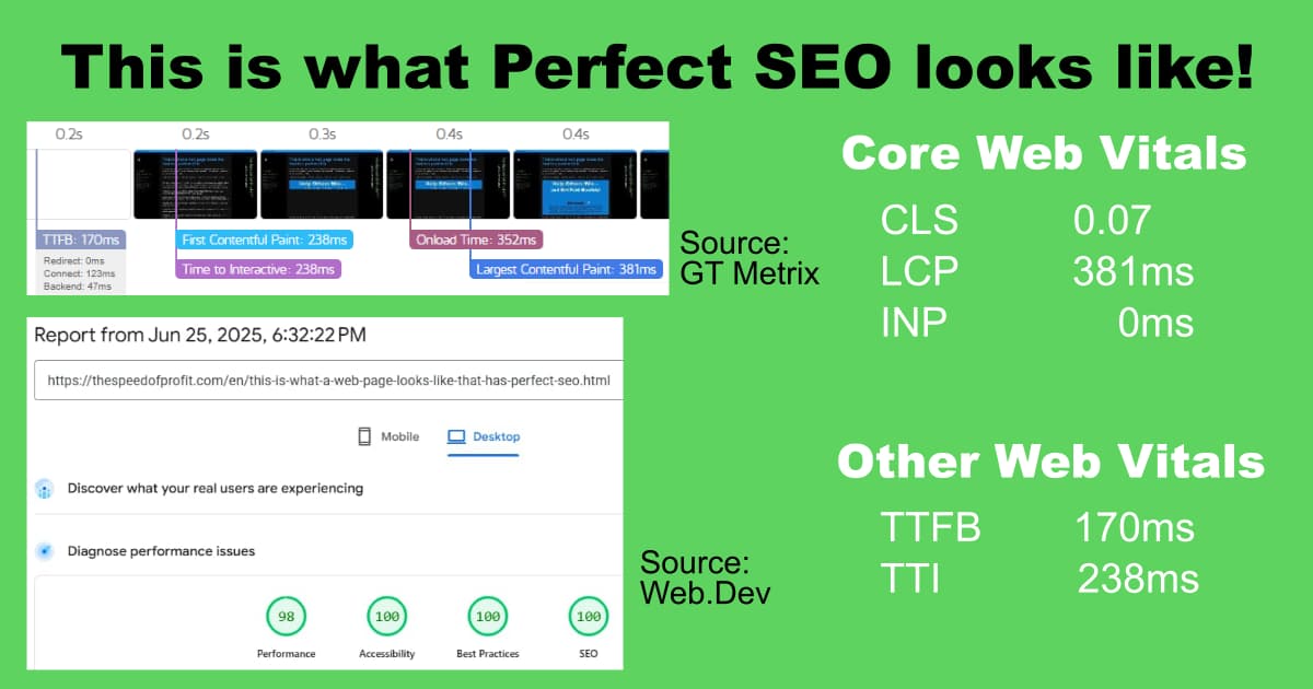 Perfect SEO is not dificult to achieve if you use The Speed Of Profit